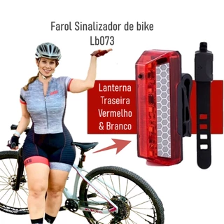Farol Sinalizador lanterna de bike Traseiro Bicicleta Cree 60m Led Lb073