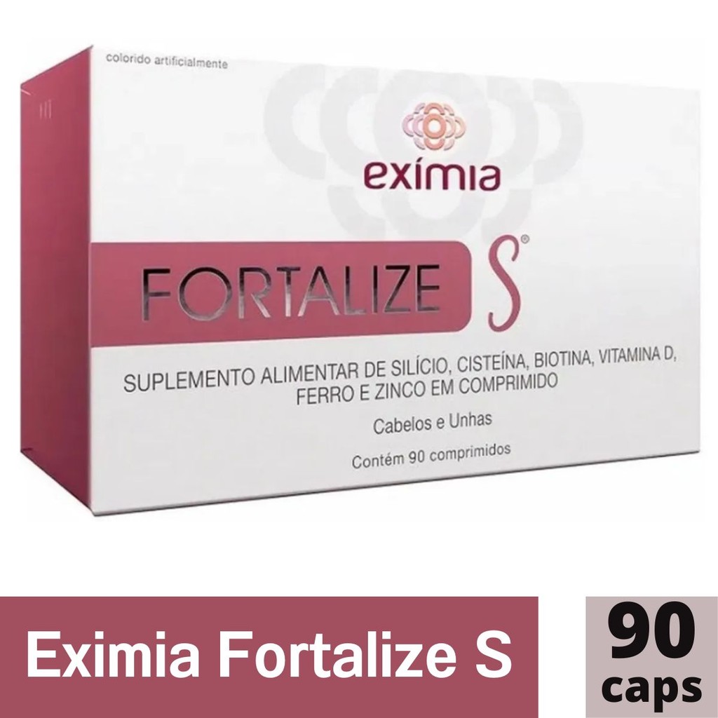 Eximia Fortalize S Suplemento Alimentar Cabelos E Unhas C/90 | Shopee ...