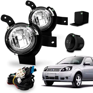 Kit Farol Auxiliar Milha Ka 2008 2009 2010 2011 Botao Tic Tac