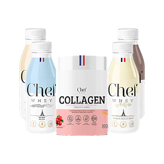 Kit Colágeno Verisol® Collagen Beaute et Sante 300g + Chef Whey Dose Única 40g - Chef Whey em Oferta na Shopee