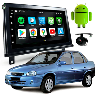 Kit Central Multimidia Android 7 Pol Corsa Sedan 1994 95 A 00 01 02 03 04 05 06 2007 2008 2009 2010