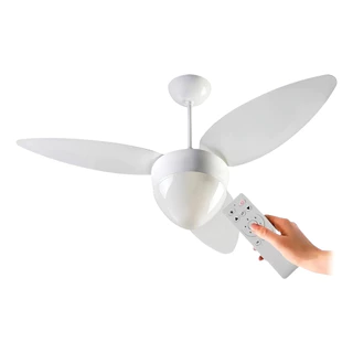 Ventilador Teto Aires Branco Inverter 3p Ventisol Lâmpada 11