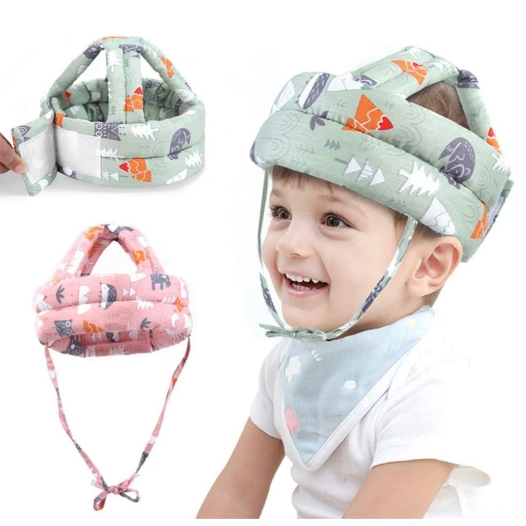 Capacete Protetor De Cabeça Infantil Com Tamanho Ajustável Para Bebês ...