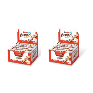 Kit com 2 unidades de Kinder Bueno White 15x39gr