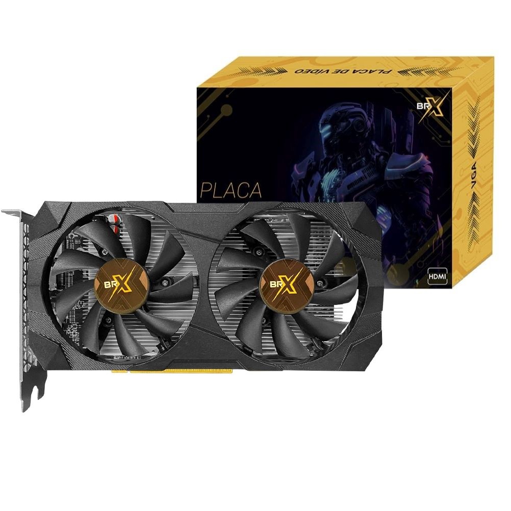 PLACA DE VIDEO RX 580 8GB 256BITS - BRX PRETO