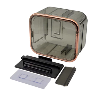 Suporte de Papel Higiênico Acrílico Moderno – Design Elegante e Durável, Perfeito para Banheiros Sofisticados e Organiza