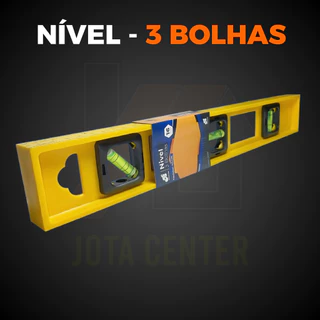 Nível Régua 3 Bolhas 40cm Profissional ABS de Prumo Nivelador