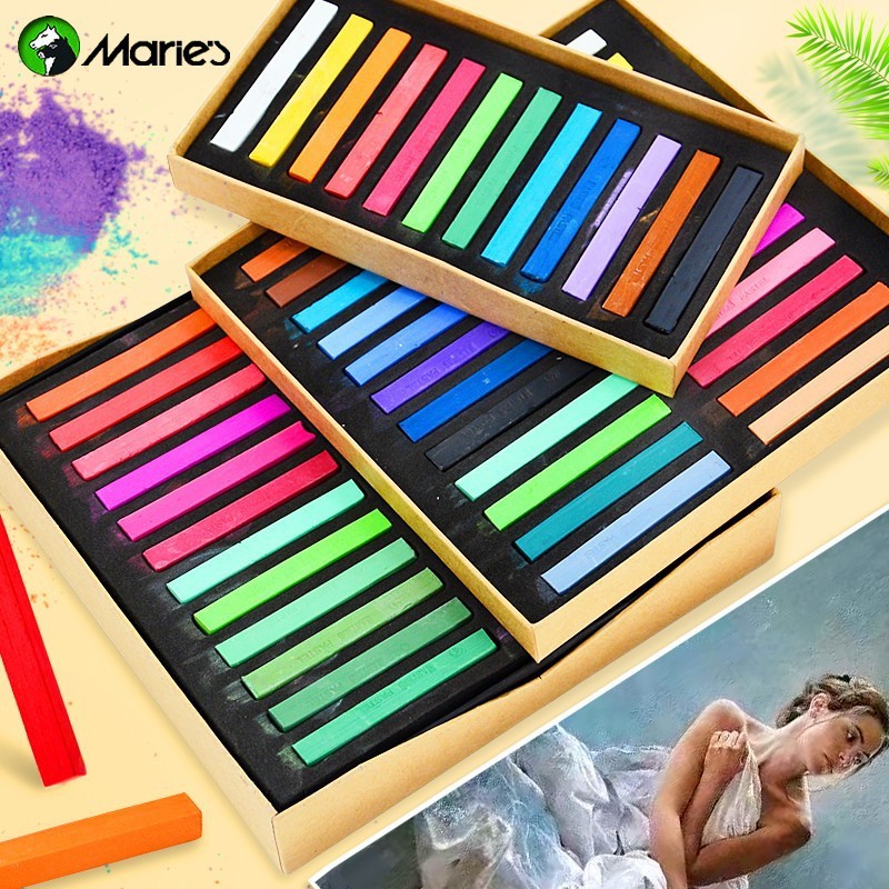 Marca Marley Giz 12/24/ 36/48 Conjunto de pincéis pastel palito pastel