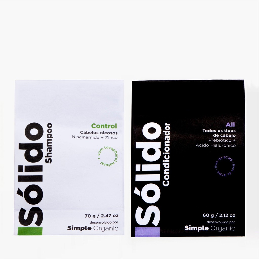 Kit Duo Cabelos Oleosos Simple Organic | Shopee Brasil