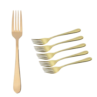 Garfo Unitario de Mesa Dourado Valentina 6262 - Mimo Style