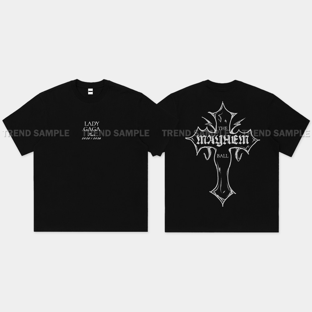 Lady Gaga The MAYHEM Ball Tour 2025 Merch Camiseta De Algodão