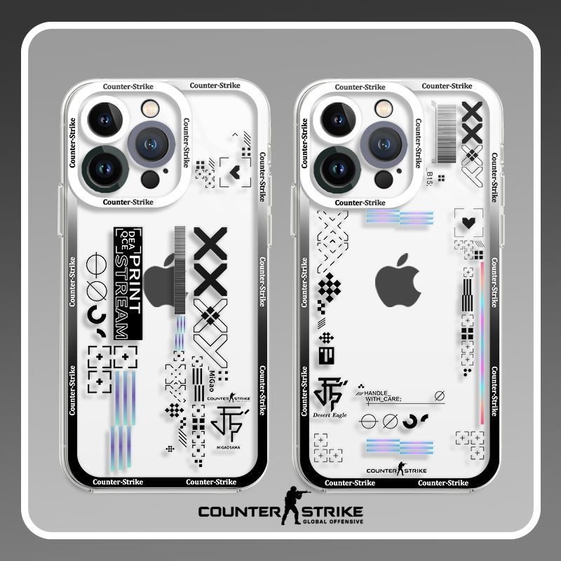 Softcase iPhone CS label trend 7 8 11 12 13 14 15 16 Pro Max 16 Plus XR Capa Transparente