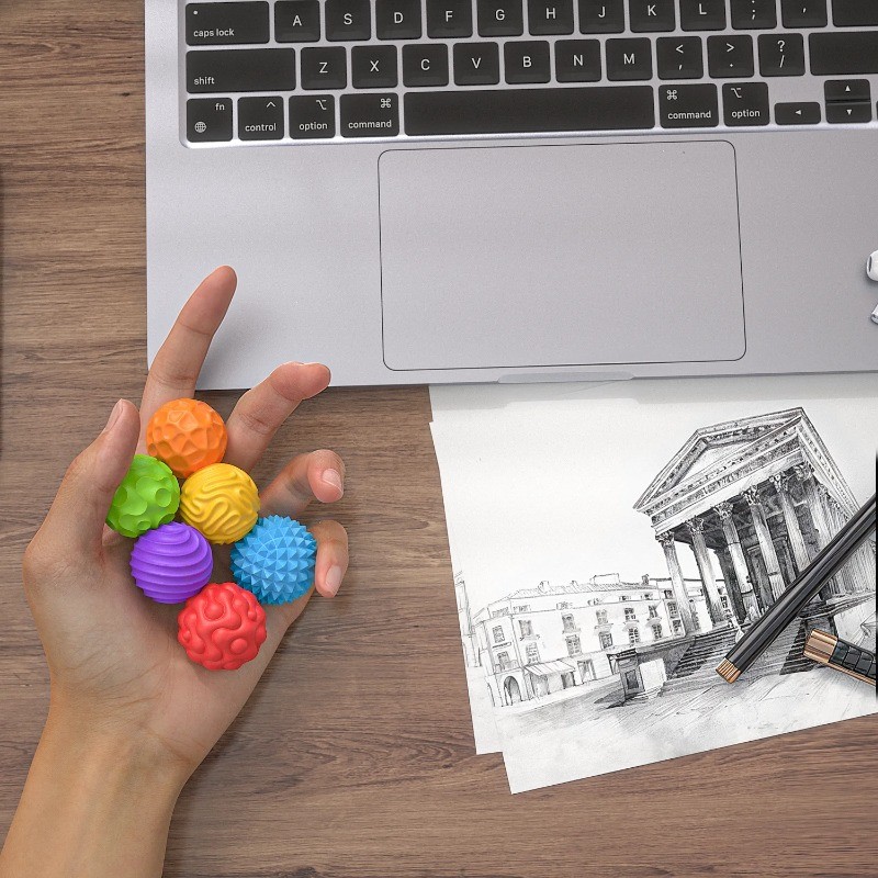 Bolas Magnéticas Silicona Paquete 6 Juguetes Ansiedad Estrés | Envío gratis