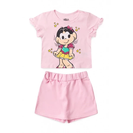 Conjunto infantil feminino Princesa Magali - Turma da Mônica