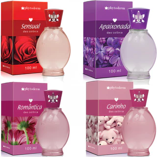 PHYTODERM - Kit Colonias Romantica Apaixonada Sensual e Carinho