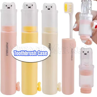 Conjunto Portátil De Escova De Dentes Para Viagem-Caixa De Armazenamento-Espremedor De Pasta De Dente-Estojo Pequeno À P em Oferta na Shopee