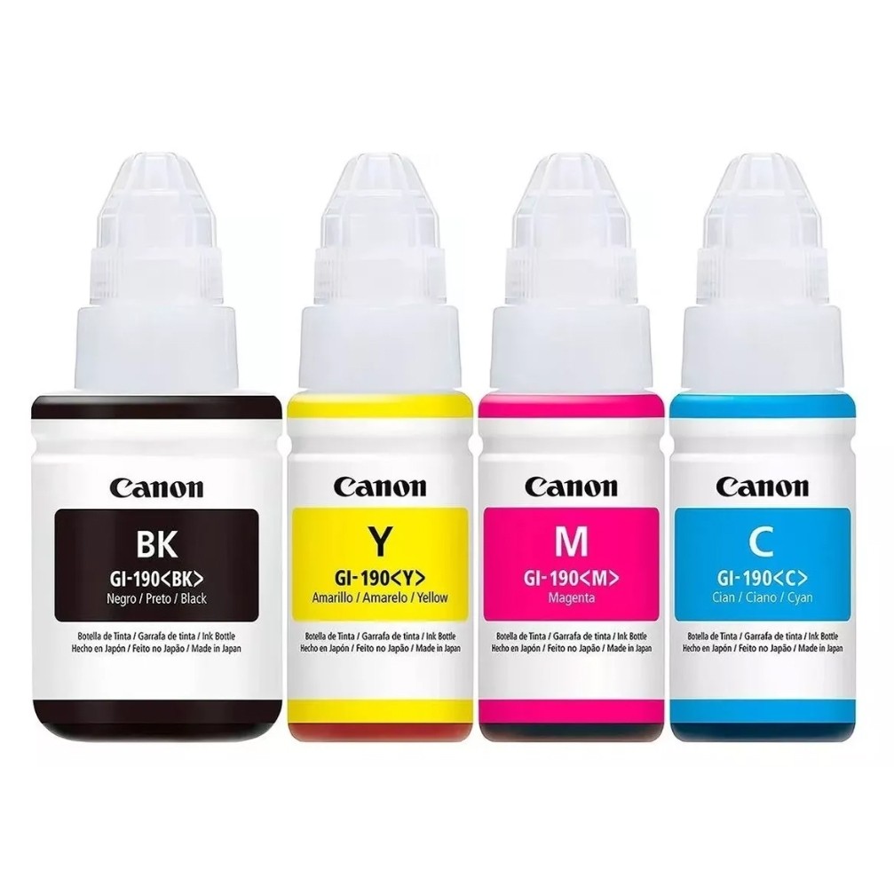 Kit 4 Tinta Original Canon G3110 G4100 G3100 G-190 | Shopee Brasil