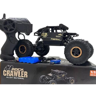 Carrinho Controle Remoto Rock Crawler Metal 4x4 Com Bateria Reserva 1:16