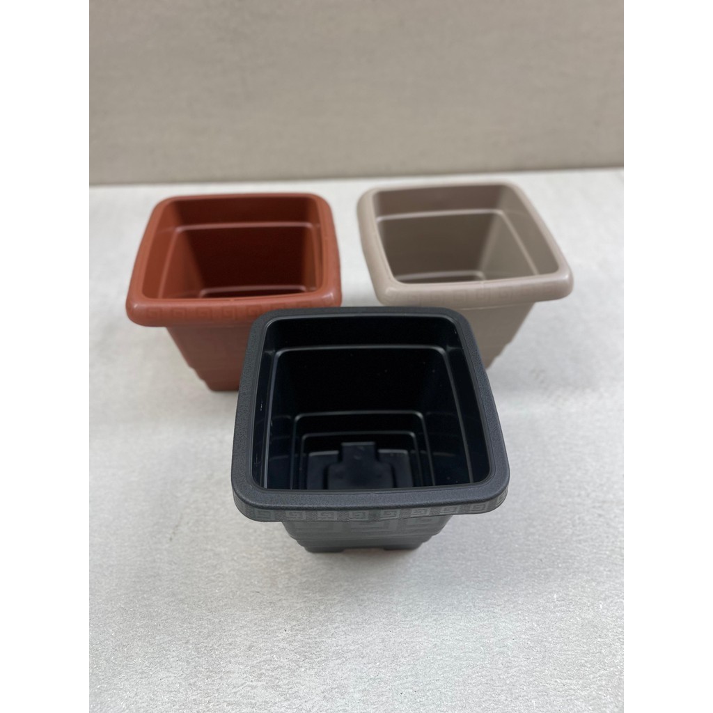 Vaso para plantas quadrado 2,1 Litros Shopee Brasil