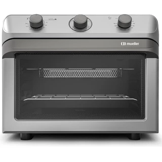 Forno Elétrico de Bancada Mueller 35L com Fritadeira Sem Óleo Air Fryer 127v Prata - MFB35G em Oferta na Shopee