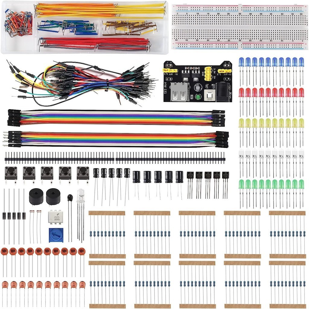 Componente de Pão Eletrônico DIY 830 Bundle com Power Supply, Jumper ...