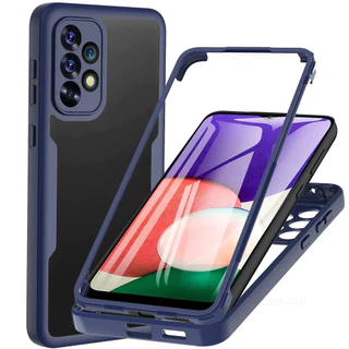 Para Samsung Galaxy A05 A05s A03 A15 A25 A35 A55 A14 A24 A34 A54 A13 A23 A33 A53 A73 A12 A22 A32 A52 A72 360 ° Capa Completa Transparente