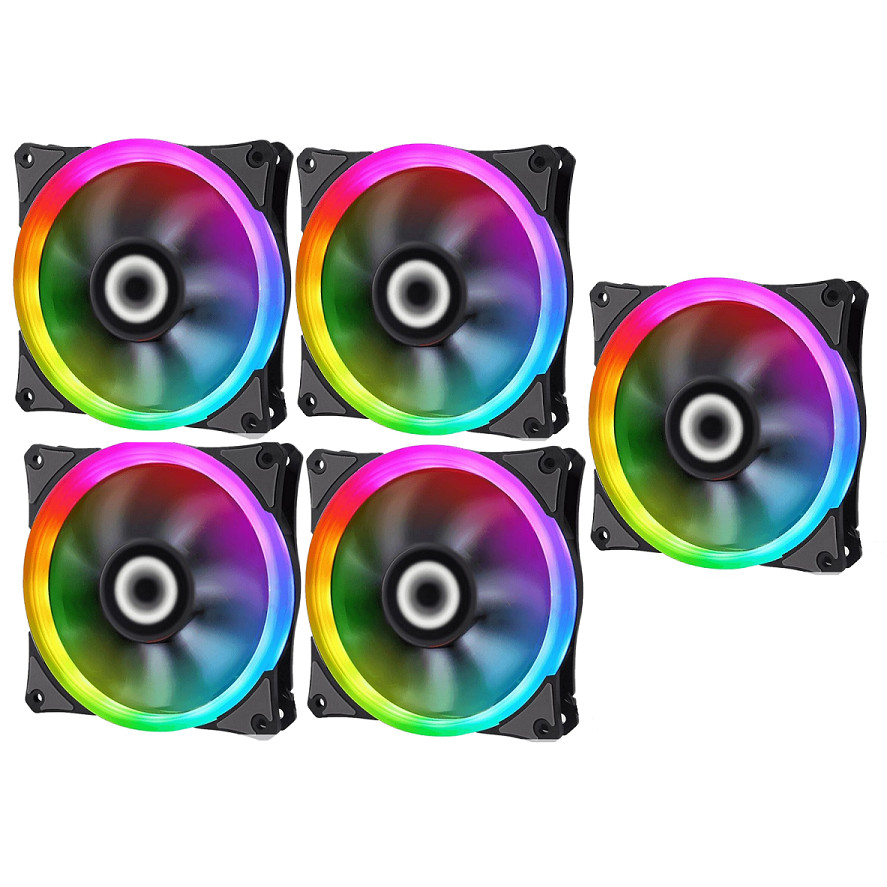 5 Fan Cooler Rgb Gmx-12rainbow-sb