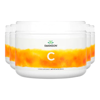 Kit 5x Vitamina C-1000 e Rosa Mosqueta Swanson 250 g Importado /Made in Usa