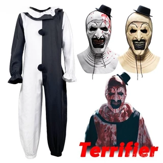 Arte Terrifier O Palhaço Cosplay Traje De Horror Sangrento Máscara De Festa De Halloween Para Homens Adultos Kids
