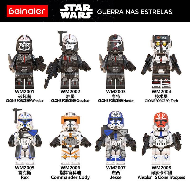 Minifiguras de blocos de construção infantis Série planeta