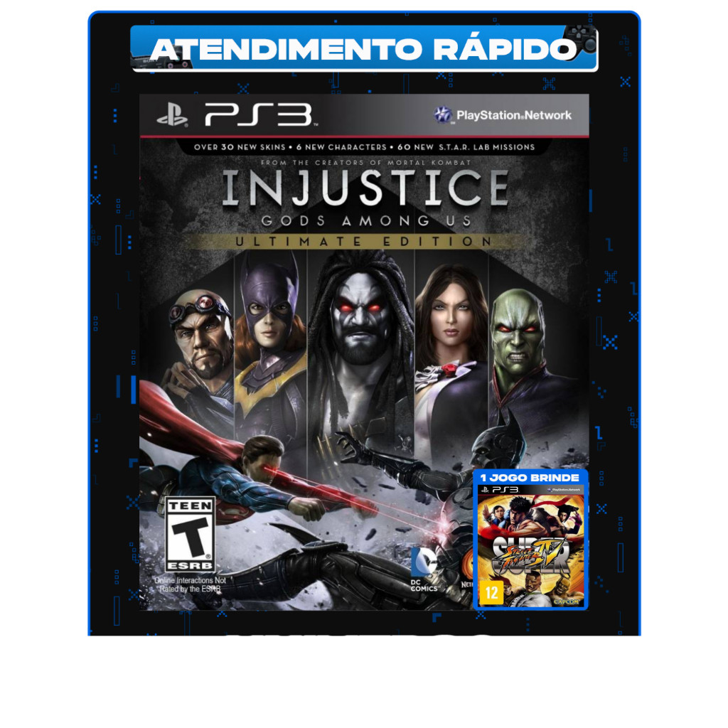 Injustice Ps3 Playstation 3 original - Não é CD! Chame no chat ...