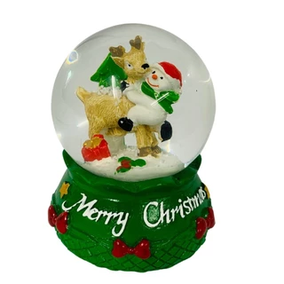 Globo de Neve Merry Christmas C/ Luz Brilhante- Vencedor