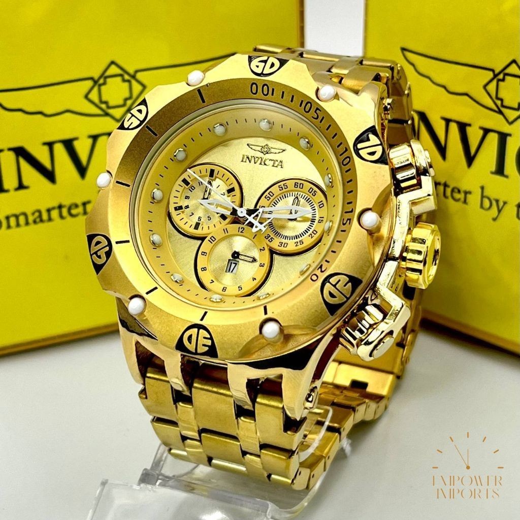 Relógio Invicta Hybrid Dourado Masculino | Shopee Brasil