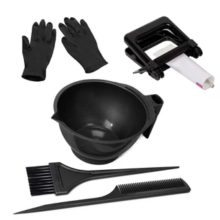 Kit Profissional Tintura: 1 Pincel 1 Cumbuca 1 Par De Luva em Oferta na Shopee
