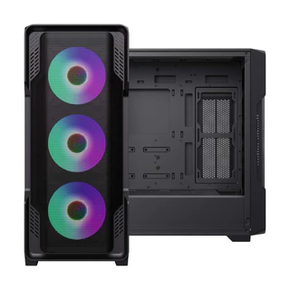 Gabinete Gamemax Tower Atx Vidro Siege Preto 3 Fans