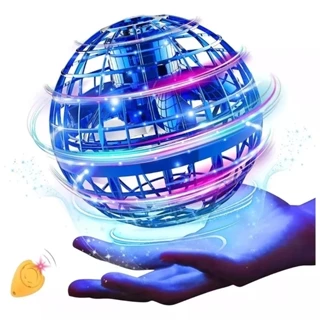 Bola Spinner Voa Divertido Led Drone Bomerang 360° CBS0395 Azul Castela