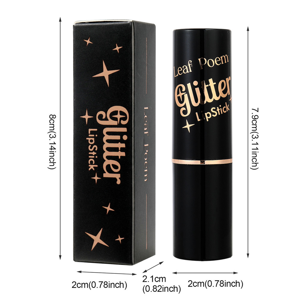 Batom Antiaderente com Glitter
