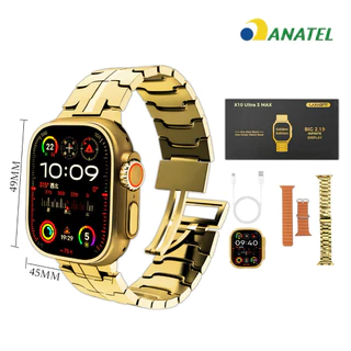 Relógio Smartwatch X10 Ultra 3 Max Ios E Android Ouro 2025 em Oferta na Shopee
