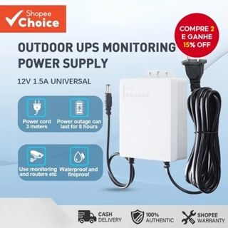 5400ma 12V 1.5A Mini UPS Bateria Backup Para Modem Roteador WiFi E Câmera De Segurança CCTV Externa