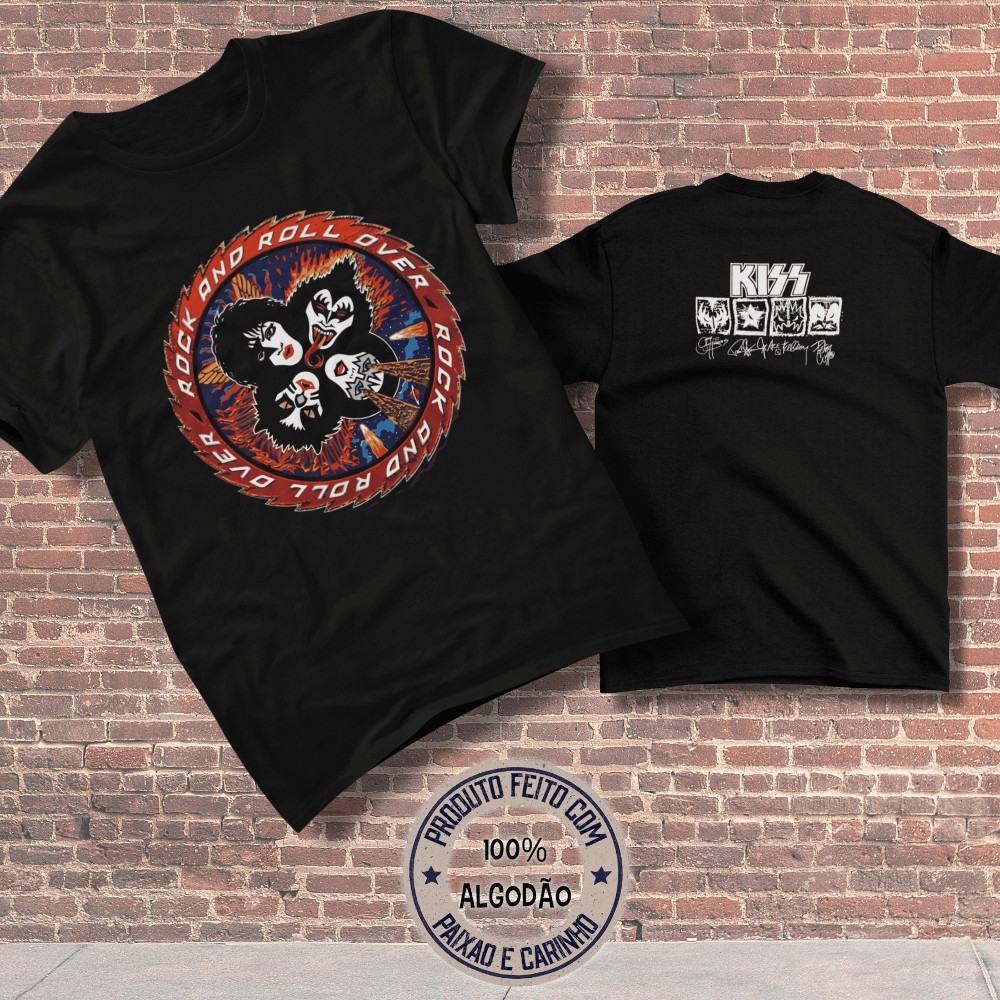 Camiseta KISS Rock and Roll Over – Círculo Insano | Shopee Brasil