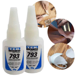 Kit De Cola Instantânea Com 1 A 5 Tubos De Adesivo Tek Bond