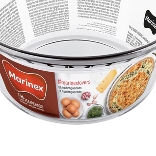 Forma Vidro Marinex Soufflé Redonda Assadeira 2,4L Nadir