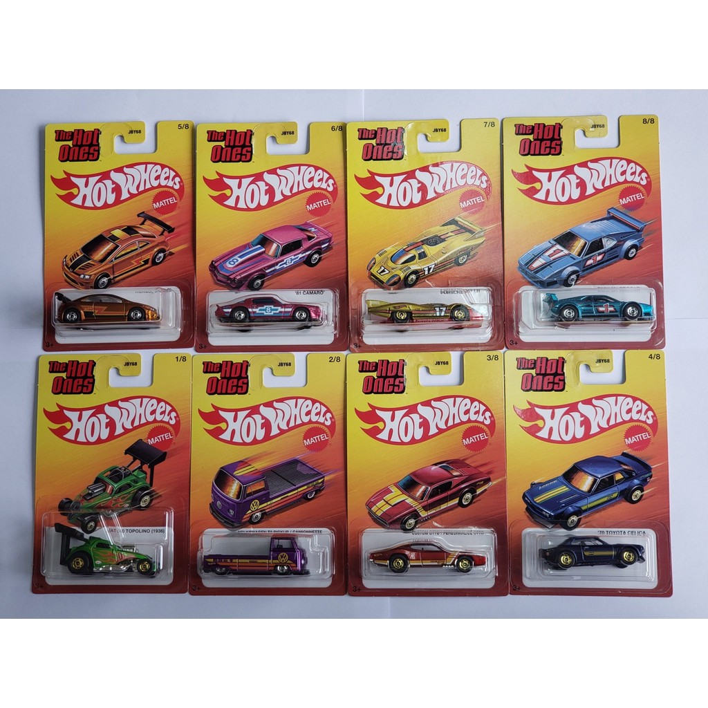 Hot Wheels The Hot Ones - Set Completo (8 Miniatura) | Shopee Brasil