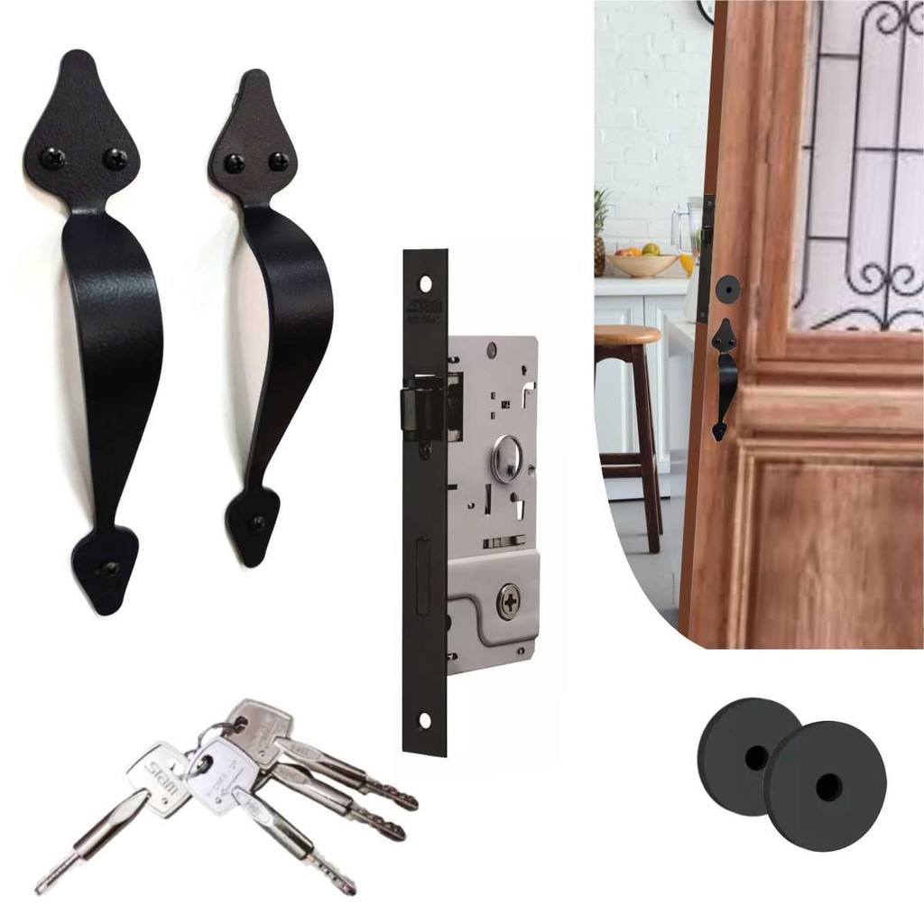 Fechadura com Puxador Blim Blim porta de entrada Stam Tetra