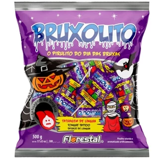 Pirulito Bruxolito com Tatuagem de Língua 500g - Florestal em Oferta na Shopee