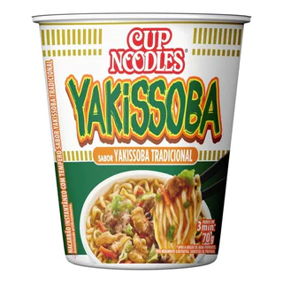 Cup Noodles Nissin Yakisoba 70G Edição Asiática