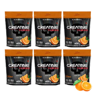 Kit 6 Creatinas Turbo 300g Sache - Black Skull
