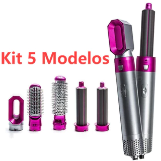 5 Em1 Escova Secador De Cabelo Pente Modelador De Ar Quente Profissional 110v