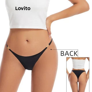 Lovito Calcinha Básica Simples Casual para Mulher n LNL435
