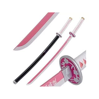 Espada Demon Slayer Kimetsu No Yaiba Katana Kanao Tsuyuri Lamina de Bambu Cosplay Decoração